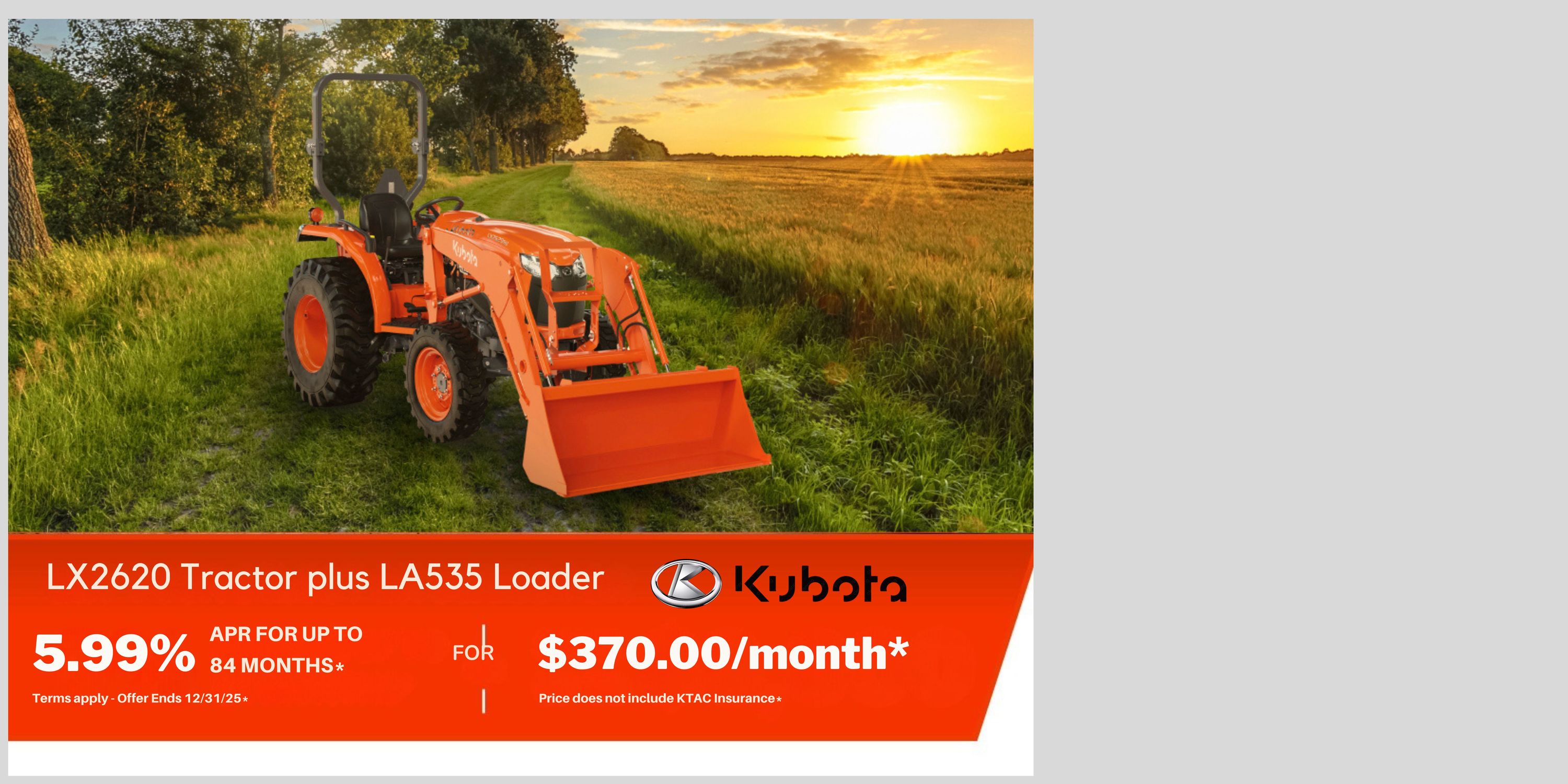 Kubota Tractor with Loader