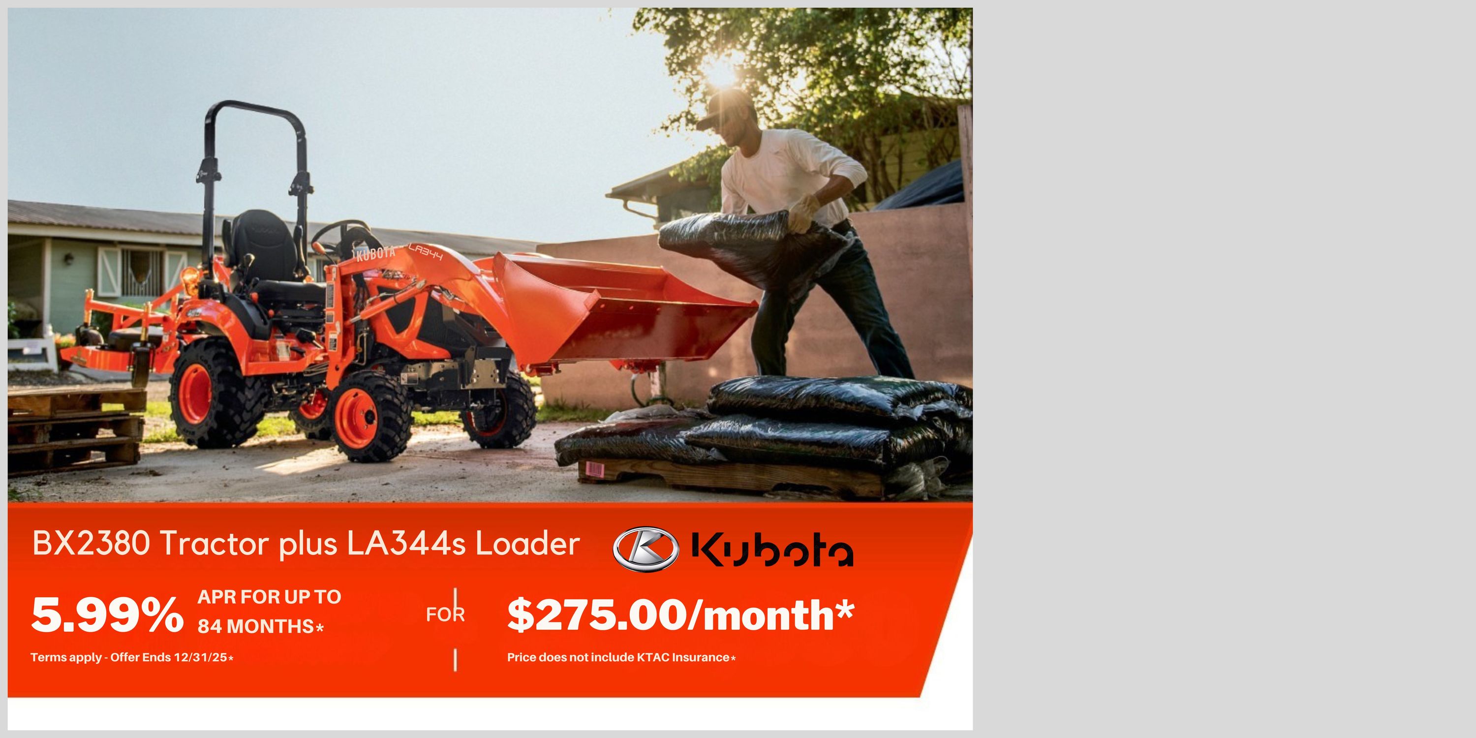 Kubota Tractor with Loader