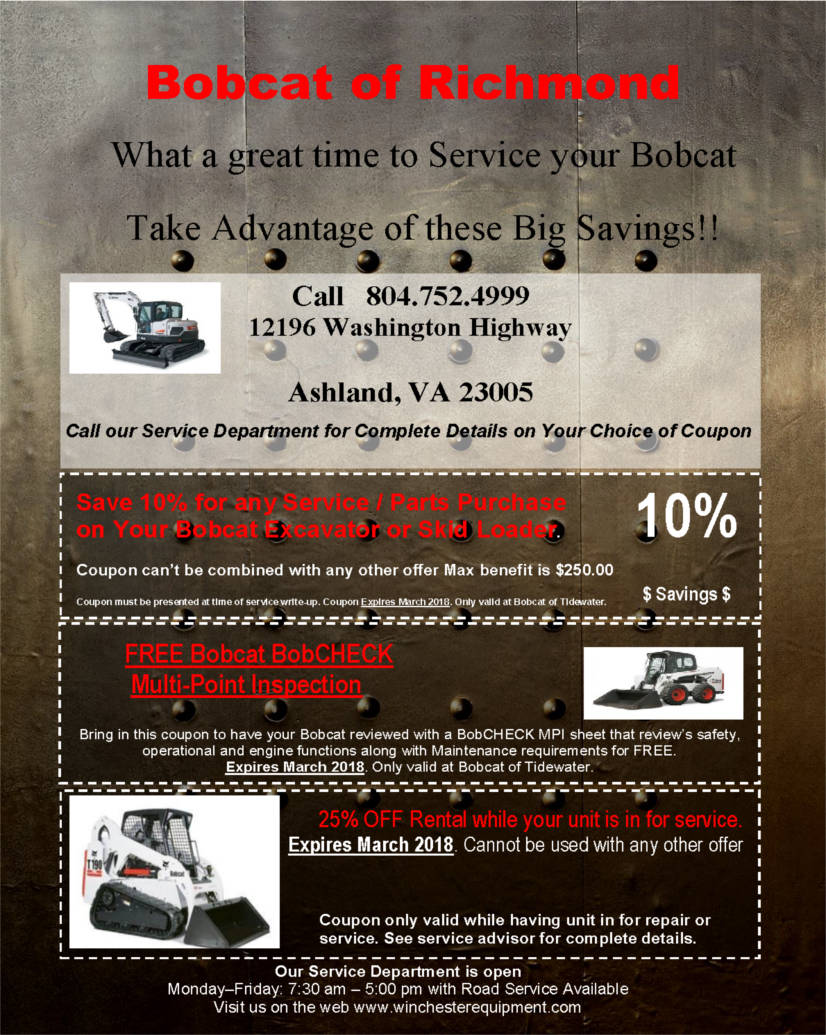 Specials | Winchester Equipment Company Virginia